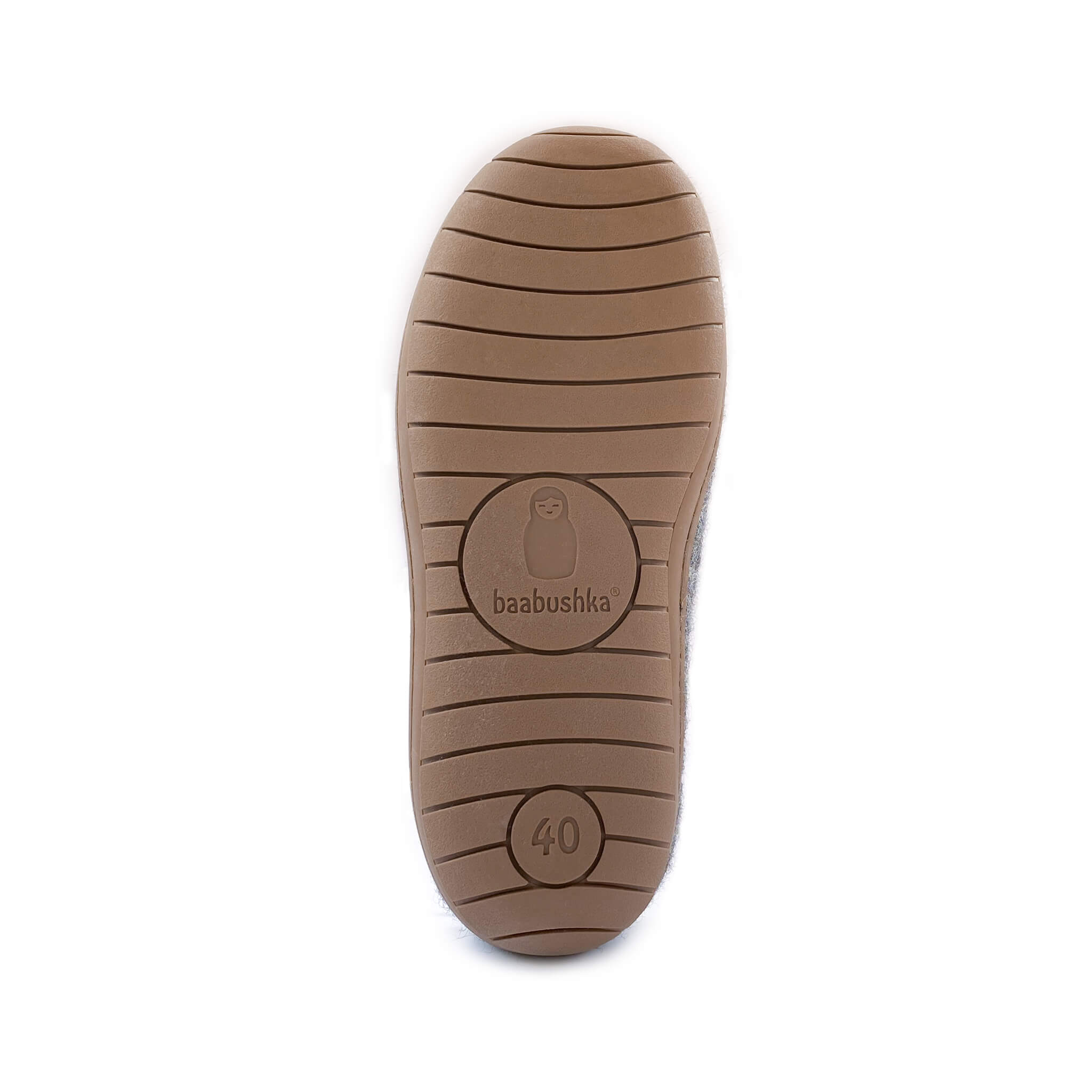 Baabushka's rubber sole booties features built-in arch support paired with extra layers of felt, our cushiony booties provide relief for those days full of standing and walking