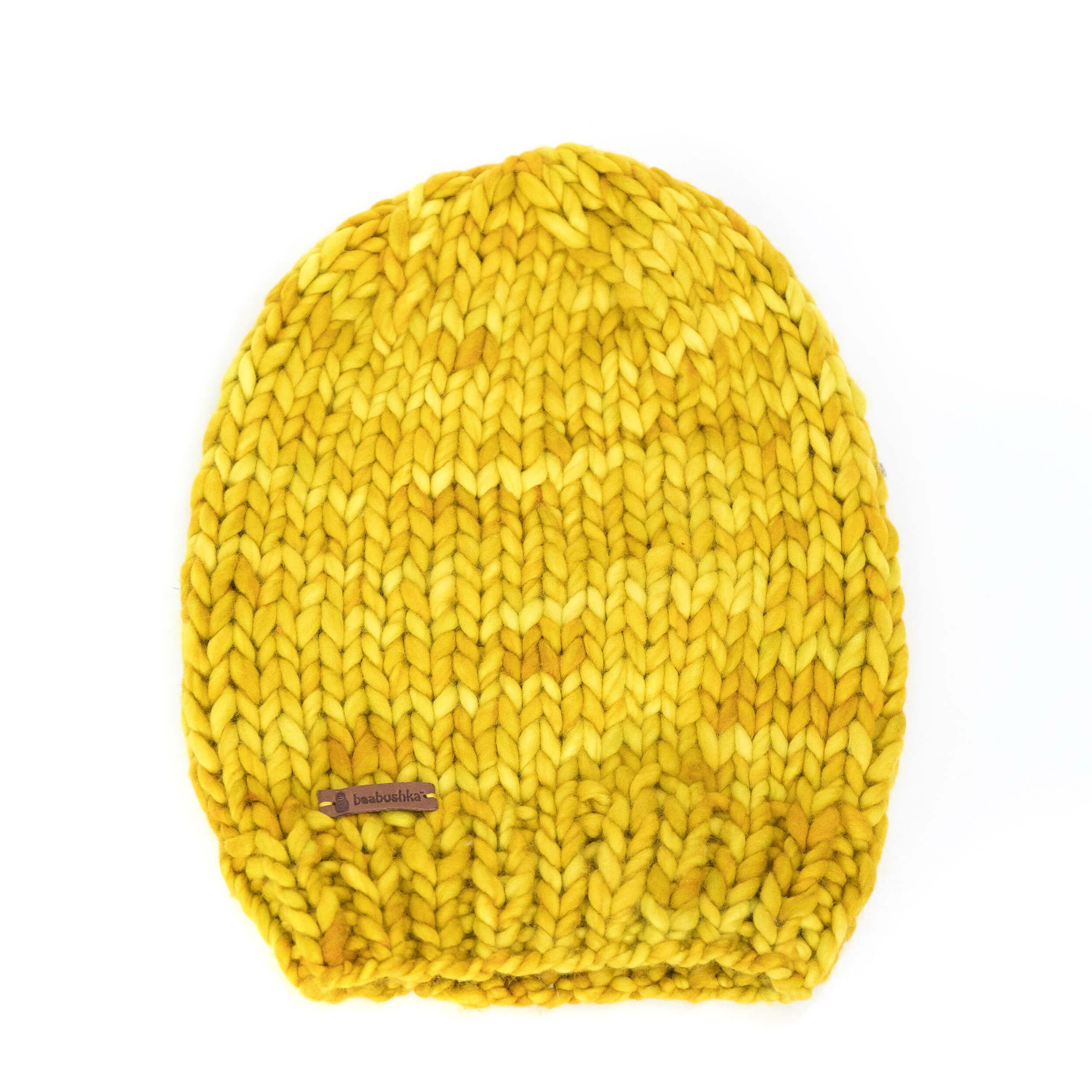 Women's Slouchy Merino Wool Reversible Beanie - Dandelion