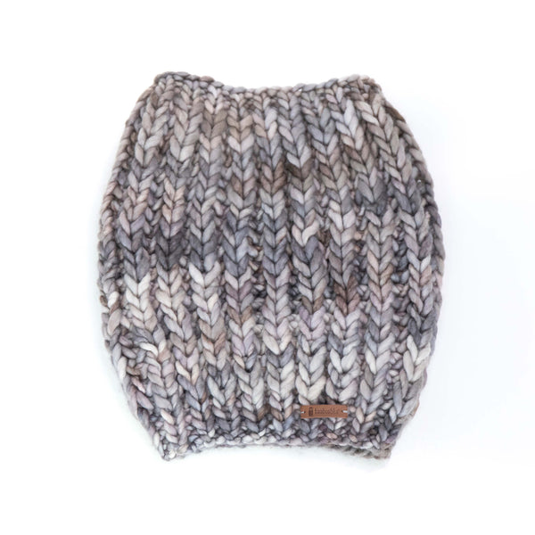 Women's Merino Wool Chunky Cowl - Smoky Pearl