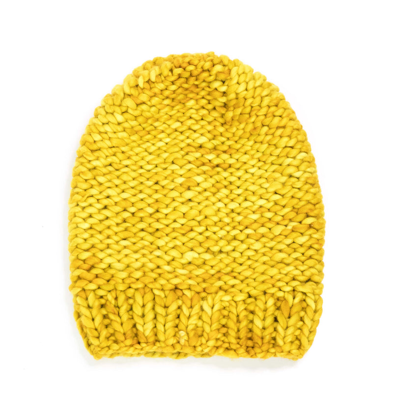 Women's Slouchy Merino Wool Reversible Beanie - Dandelion