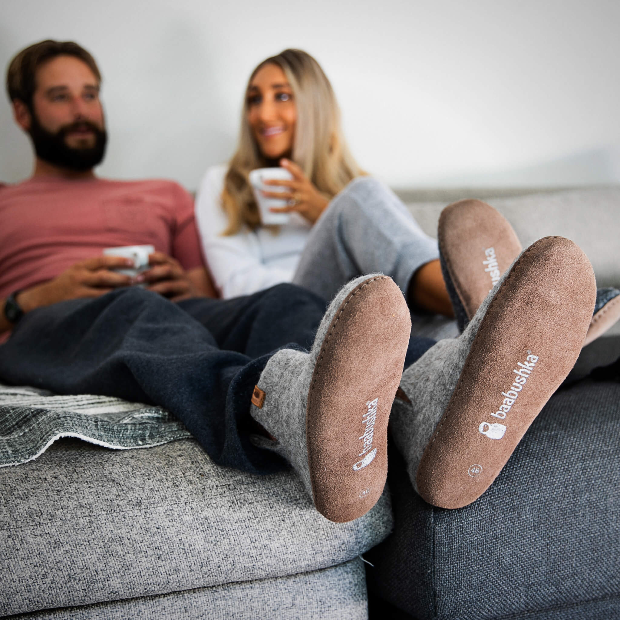 Baabushka fair-trade, eco-friendly, and exceptionally cozy wool booties for Men, Women, and Children. 